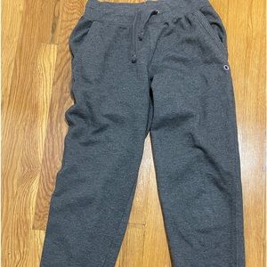 Dark Heather grey champion ladies sweatpants